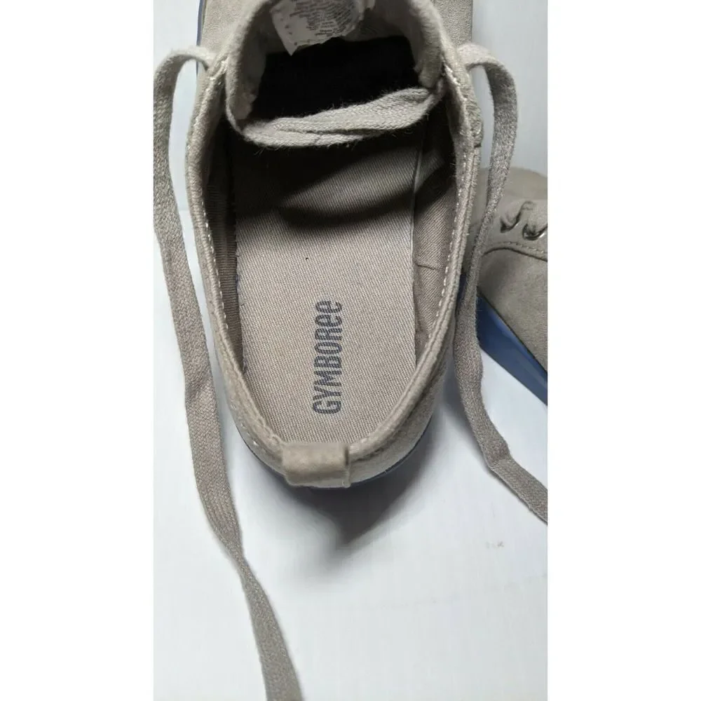 Gymboree Boys Casual Faux Suede Shoes Gray and Blue, Size 1